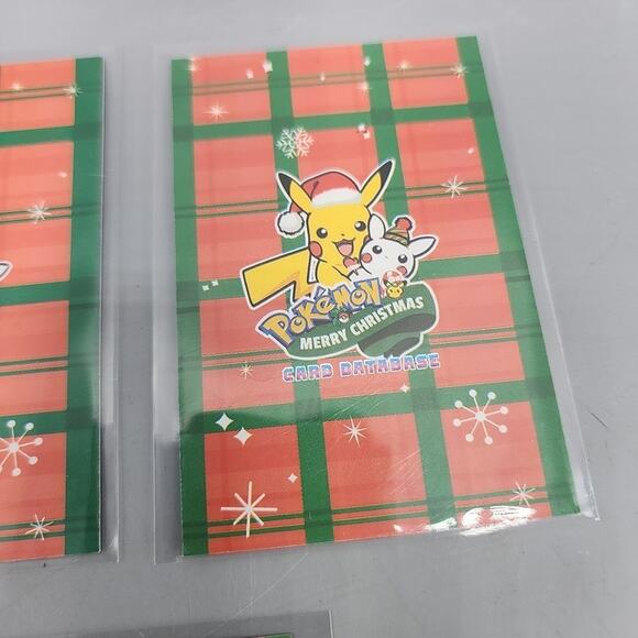 Poncho Pikachu Slowpoke Lugia Ho-Oh Gyrados Mewtwo Card Database Merry Christmas - Picture 10 of 12